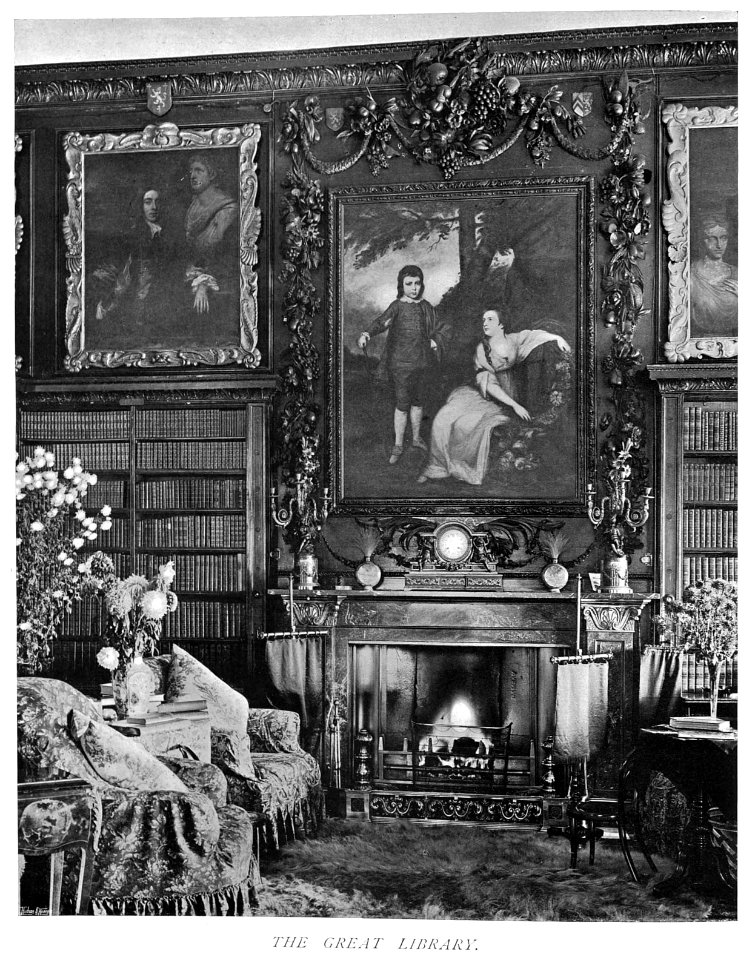 In English Homes Vol 1 Cassiobury Park Hertfordshire the great library 31295001575223 0418