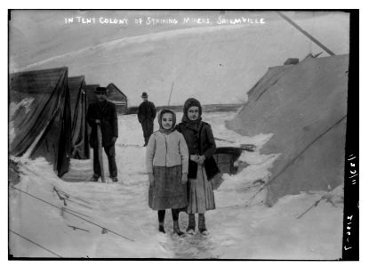 In tent colony of striking miners, Salemville LCCN2014688946