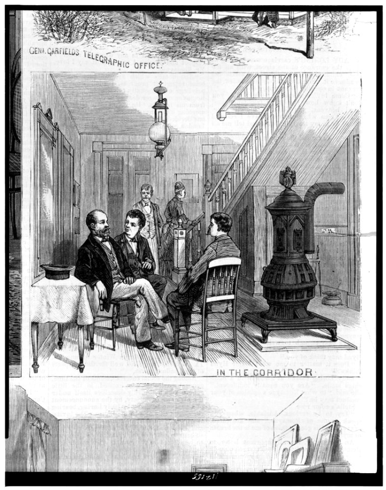 In the corridor of James A. Garfield's home, at Mentor, Ohio LCCN95501750