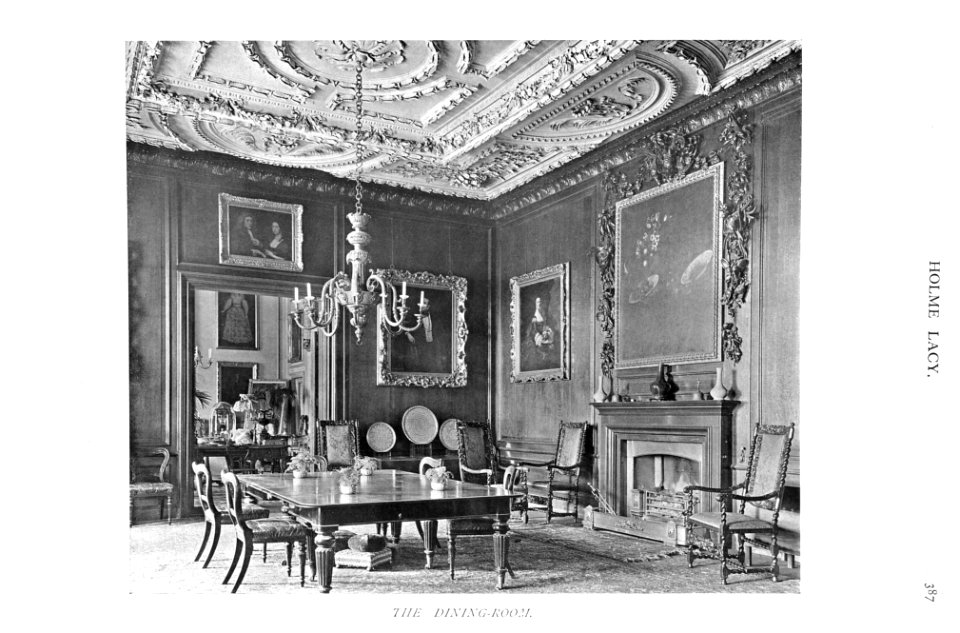In English Homes Vol 1 Holme Lacy Hereford the dining room 31295001575223 0399