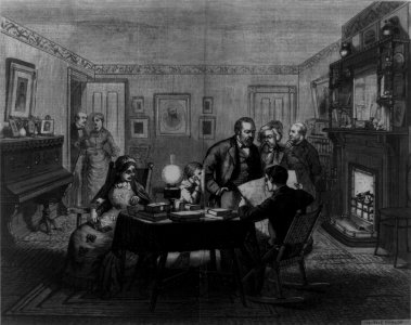 In the parlor (General Garfeild with others at his home at Mentor, Ohio) LCCN99614122