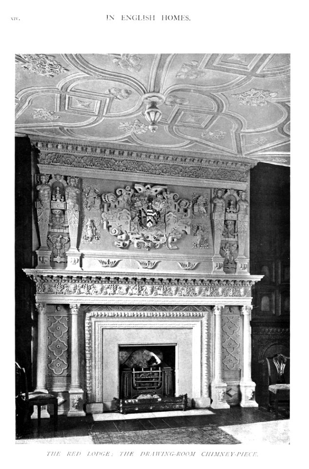 In English Homes Vol 1 Red Lodge Bristol drawing room chimney piece 31295001575223 0011