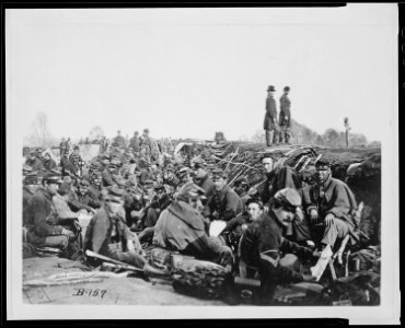 In the trenches before Petersburg, Va., 1865 - NARA - 524576 photo