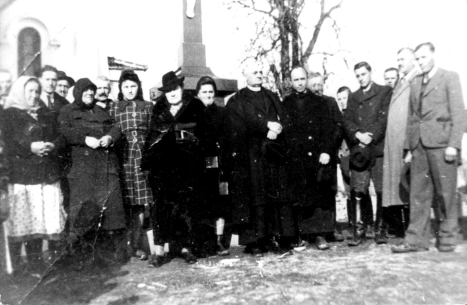 In the yard of the Greek Catolic Church in Bocşa