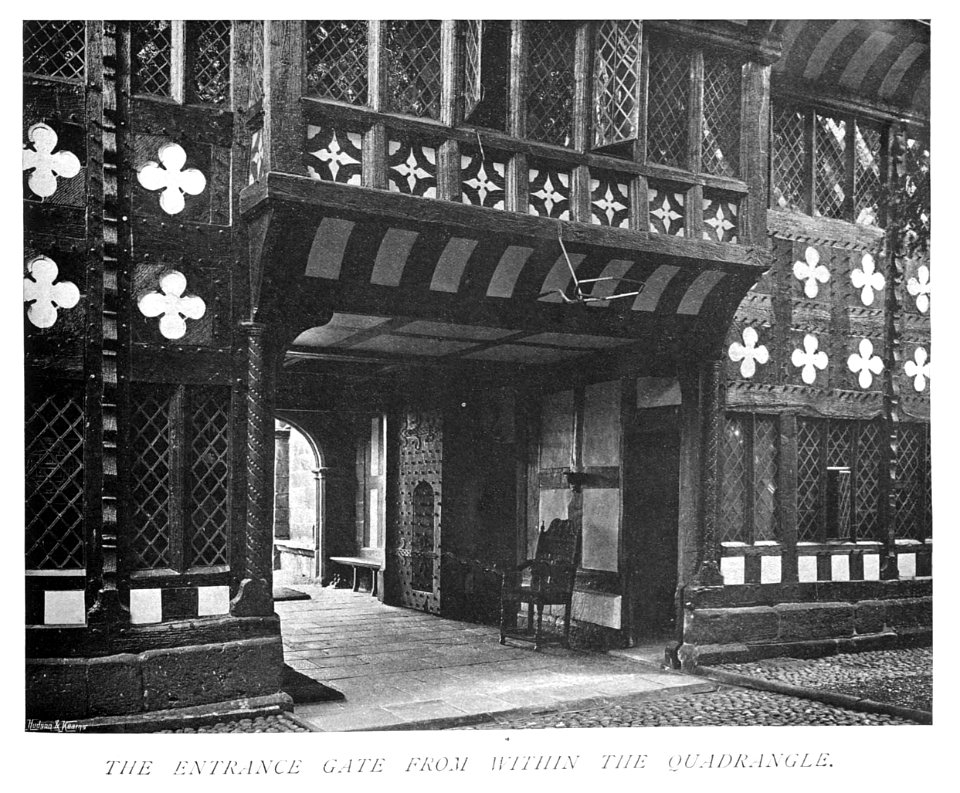 In English Homes Vol 1 Speke Hall Lancashire the entrance gate from within the quadrangle 31295001575223 0302