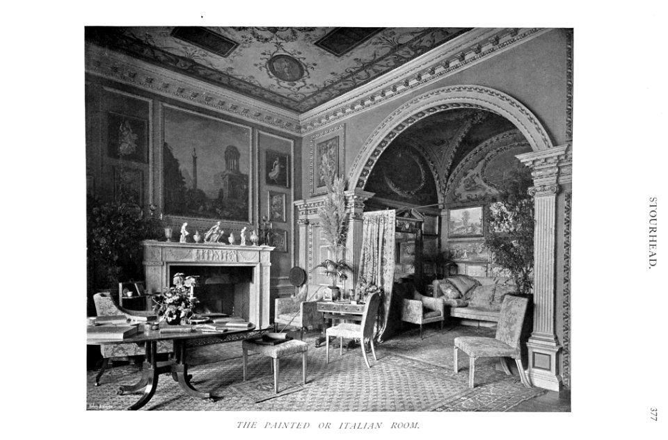 In English Homes Vol 1 Stourhead Wiltshire the painted or italian room 31295001575223 0389