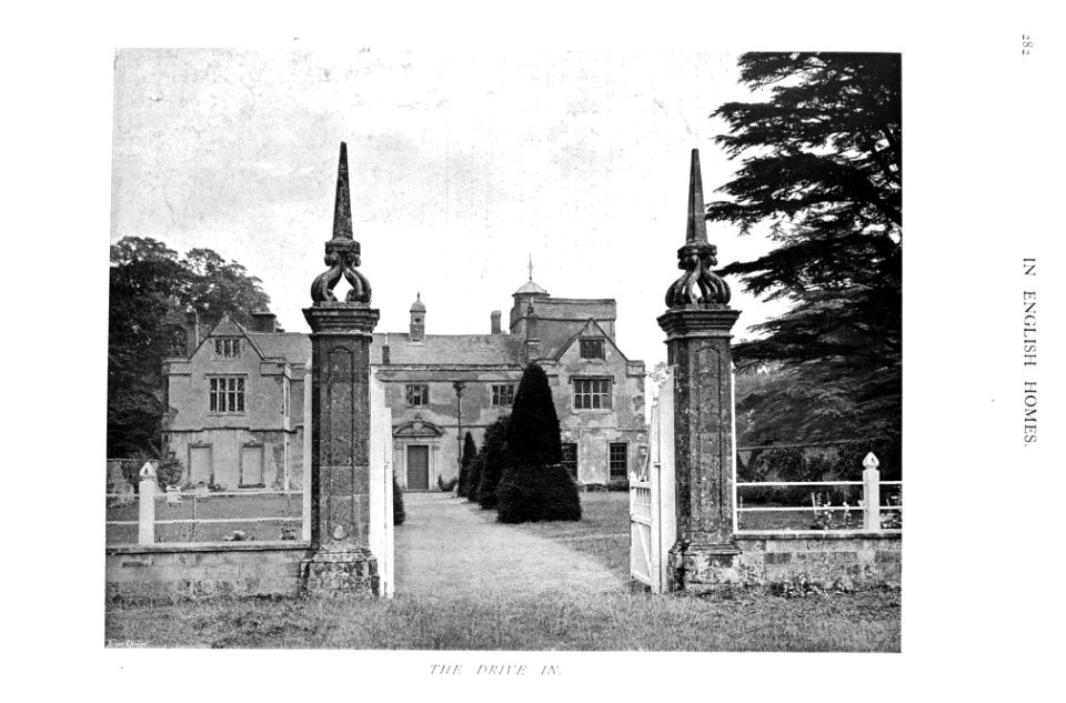 In English Homes Vol 2 Canons Ashby Northamptonshire the drive in 31295007279283 0313
