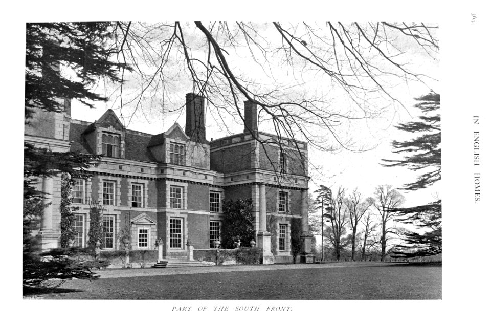In English Homes Vol 2 Hill Hall Essex part of the south front 31295007279283 0391