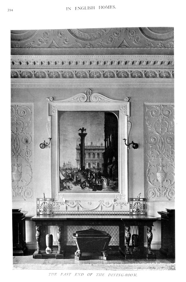 In English Homes Vol 1 Bowood Wiltshire the east end of the dining room 31295001575223 0406