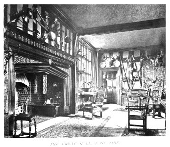 In English Homes Vol 1 Bramall Hall Cheshire the great hall east side 31295001575223 0267