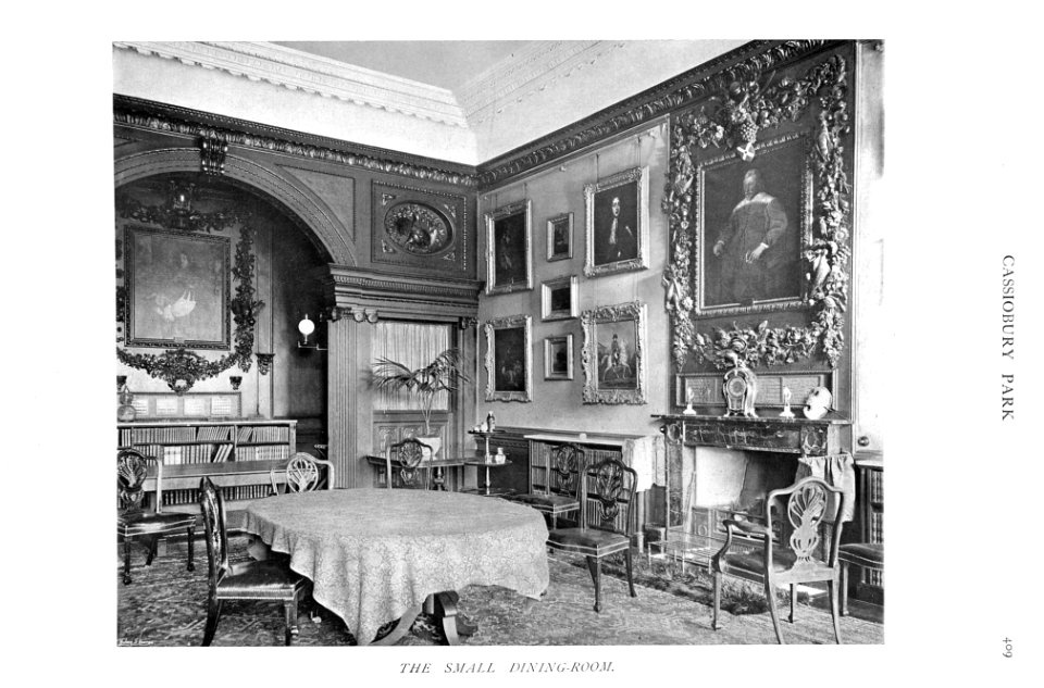 In English Homes Vol 1 Cassiobury Park Hertfordshire the small dining room 31295001575223 0419