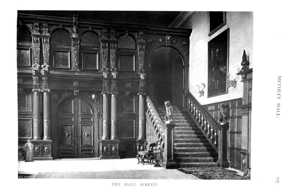 In English Homes Vol 2 Methley Hall Yorkshire the hall screen 31295007279283 0209