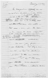 Inaugural Address, Kennedy Draft, 01-17-1961 (Page 1 of 9) (5285429155)