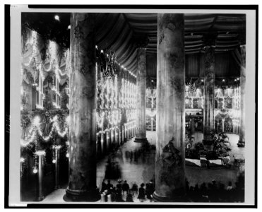 Inaugural decorations, McKinley inauguration, Pension Building LCCN00652450