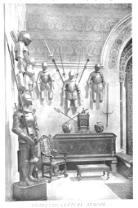 In English Homes Vol 1 Eastnor Castle Herefordshire fifteenth century armour 31295001575223 0344