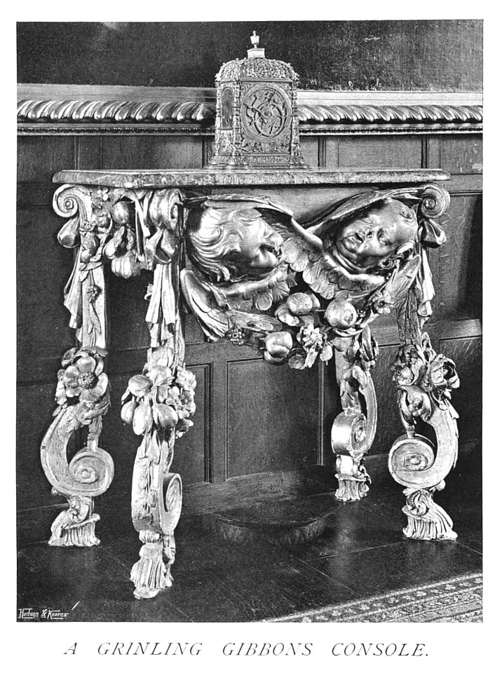 In English Homes Vol 2 St Donats Castle Glamorgan a Grinling Gibbons console 31295007279283 0058