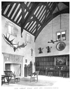 In English Homes Vol 2 St Donats Castle Glamorgan the great hall and its chimney piece 31295007279283 0061