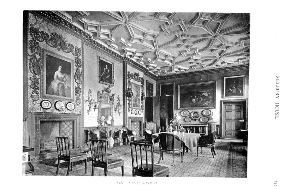 In English Homes Vol 1 Melbury House Dorset the dining room 31295001575223 0363