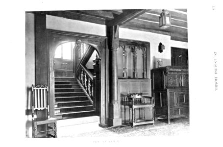 In English Homes Vol 1 Ockwells Manor Berkshire the stairway 31295001575223 0348