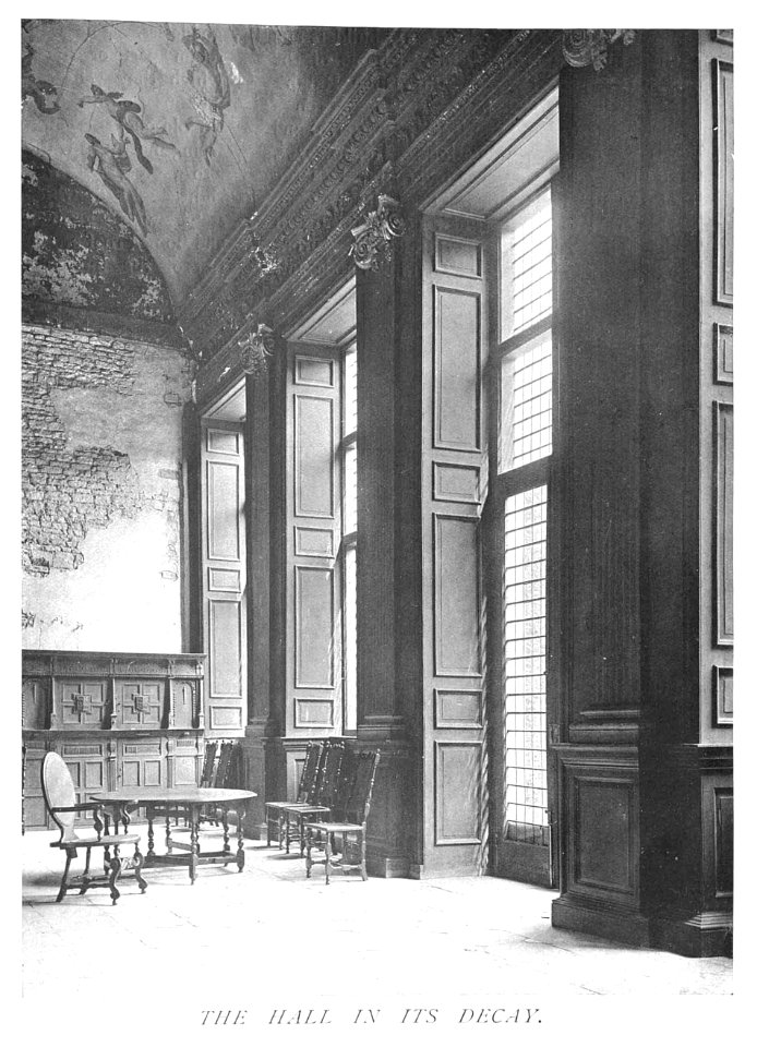 In English Homes Vol 3 Boughton House Northamptonshire the hall in its decay 31295005735708 0216