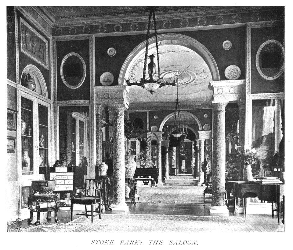 In English Homes Vol 1 Stoke Park the saloon 31295001575223 0007