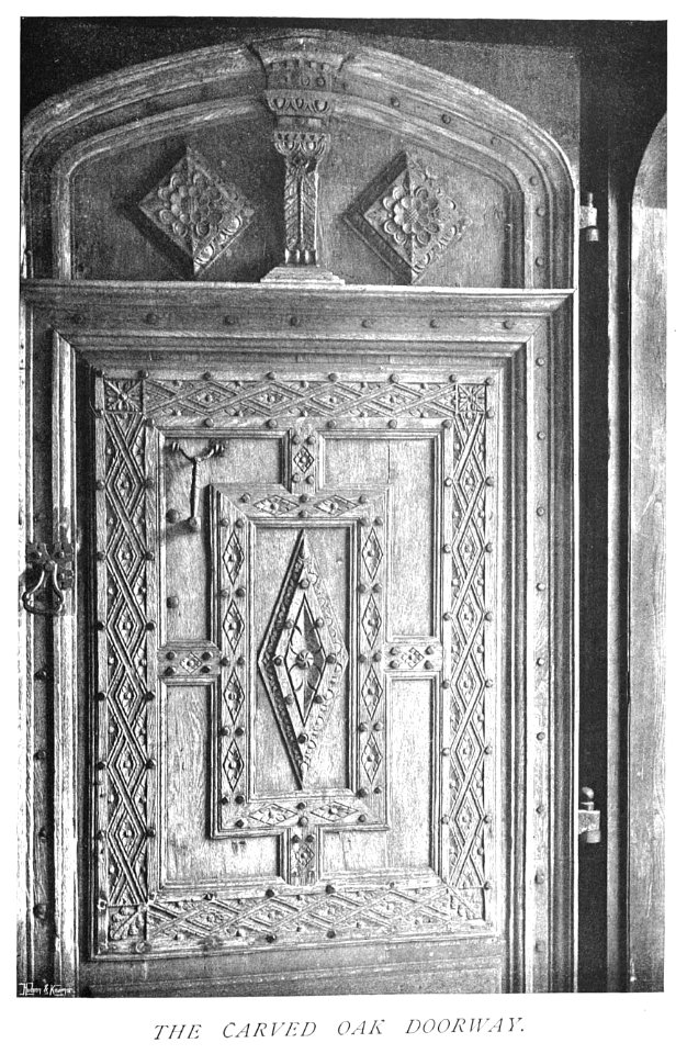 In English Homes Vol 1 Wakehurst Place Sussex the carved oak doorway 31295001575223 0382