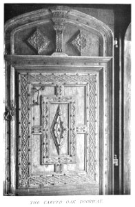 In English Homes Vol 1 Wakehurst Place Sussex the carved oak doorway 31295001575223 0382