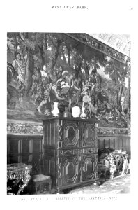 In English Homes Vol 1 West Dean Park Sussex the Atalanta tapestry in the entrance hall 31295001575223 0371