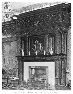 In English Homes Vol 1 Westwood Park Worcestershire the chimney piece in the long gallery 31295001575223 0276