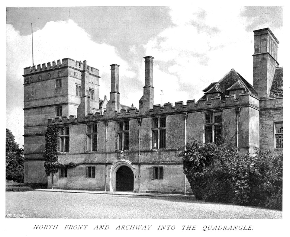 In English Homes Vol 3 Deene Park Northamptonshire north front and archway into the quadrangle 31295005735708 0082