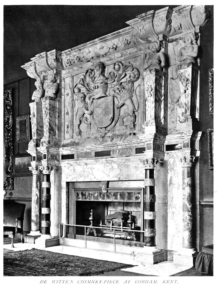 In English Homes Vol 2 De Witte's chimney piece at Cobham Kent 31295007279283 0027