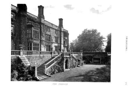 In English Homes Vol 2 Drakelowe Derbyshire the terrace 31295007279283 0402