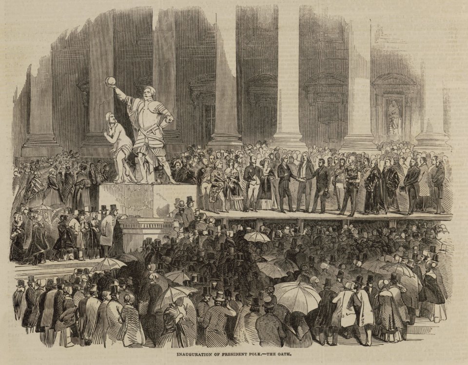 Inauguration of President Polk. - The oath LCCN00650918