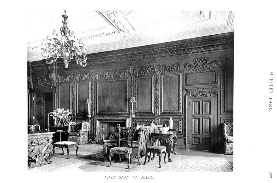 In English Homes Vol 3 Hursley Park Hampshire east side of hall 31295005735708 0430