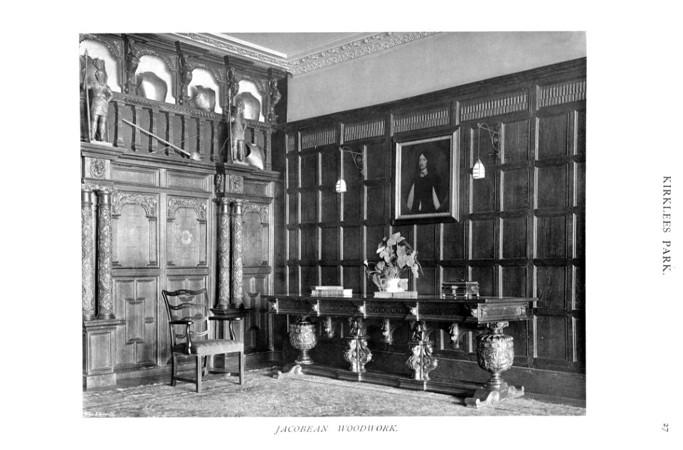 In English Homes Vol 3 Kirklees Park Yorkshire jacobean woodwork 31295005735708 0061