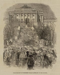 Inauguration of President Polk. - Approach to the Capitol LCCN2017645511