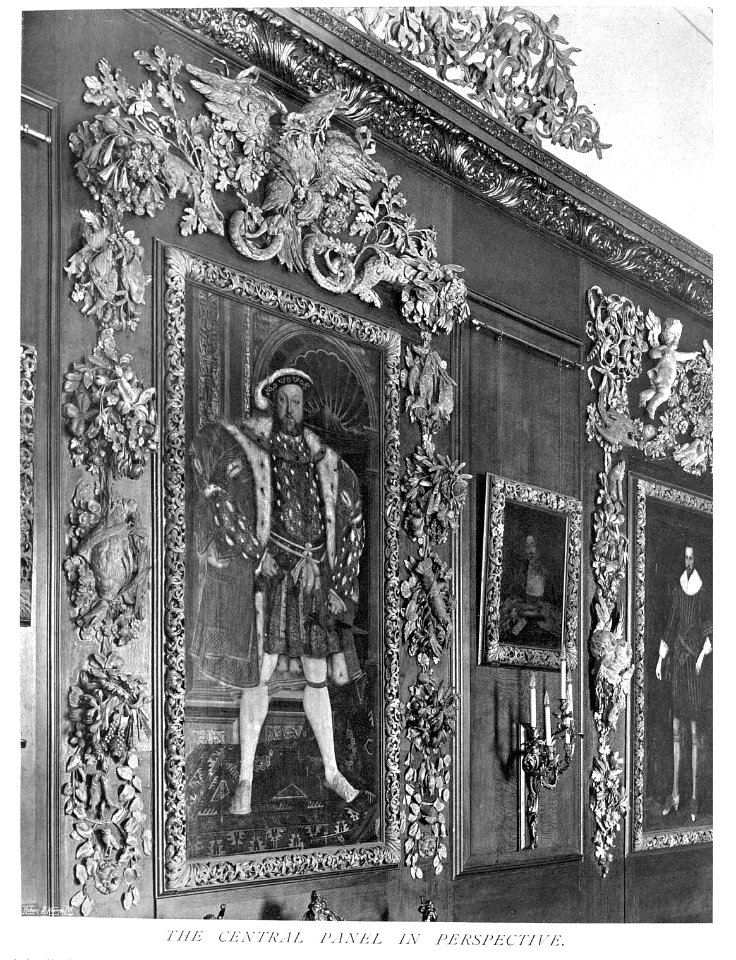 In English Homes Vol 3 Petworth House Sussex the central panel in perspective 31295005735708 0235