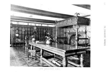 In English Homes Vol 2 Park Hall Shropshire the entrance hall 31295007279283 0171