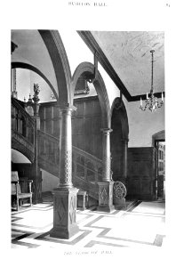 In English Homes Vol 3 Rushton Hall Northamptonshire the staircase hall 31295005735708 0119