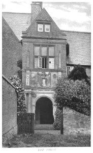 In English Homes Vol 2 Ragdale Old Hall Leicestershire the porch 31295007279283 0329