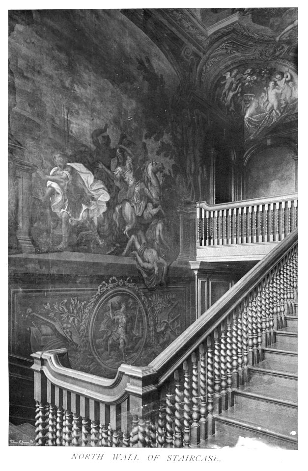 In English Homes Vol 3 Stoke Edith Herefordshire north wall of staircase 31295005735708 0280