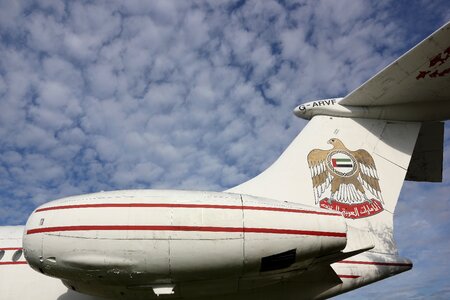 Aviation tail engine photo