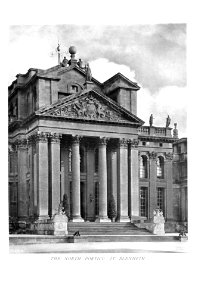 In English Homes Vol 3 The north portico at Blenheim 31295005735708 0002