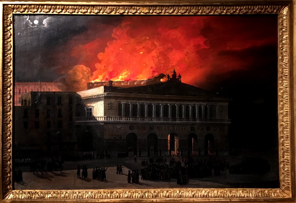 Incendio del Real Teatro di San Carlo - Salvatore Fergola