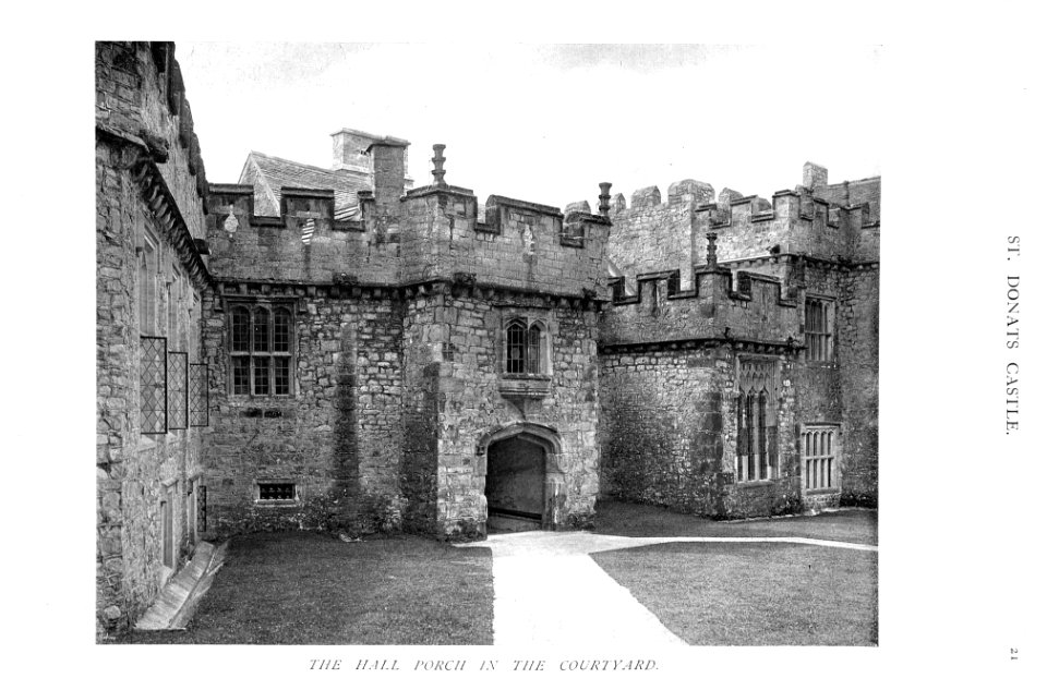 In English Homes Vol 2 St Donats Castle Glamorgan the hall porch in the courtyard 31295007279283 0057
