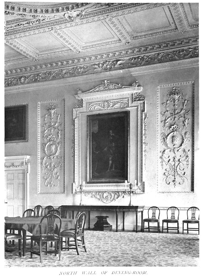 In English Homes Vol 3 Wentworth Woodhouse Yorkshire north wall of dining room 31295005735708 0446