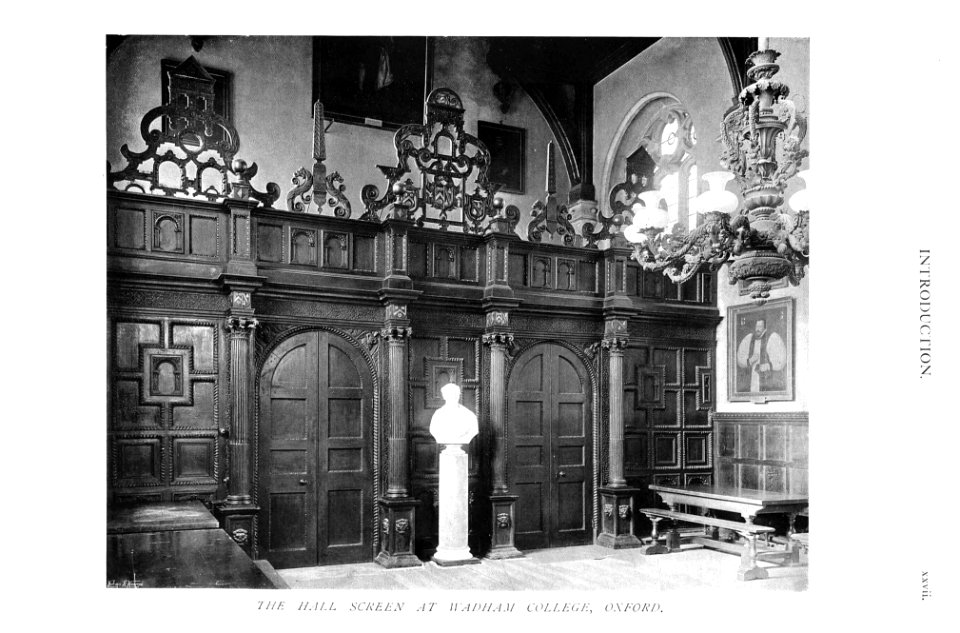 In English Homes Vol 2 The hall screen at Wadham College Oxford 31295007279283 0023