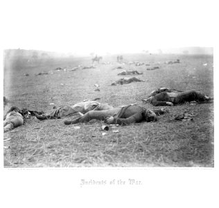 Incidents of the war. A harvest of death. Gettysburg, PA 00168u original