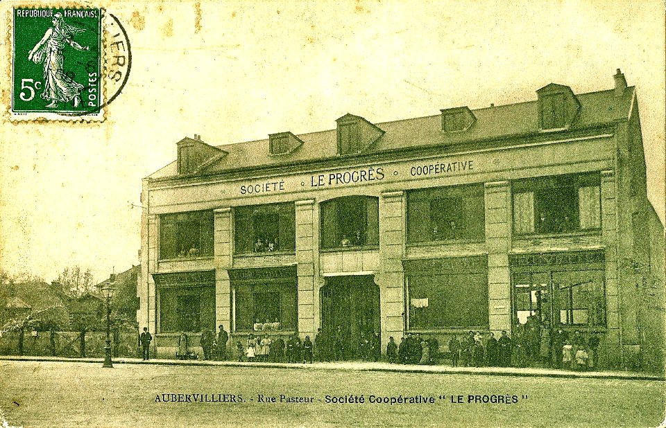 INCONNU - AUBER - Rue Pasteur - Société coopérative Le Progrès