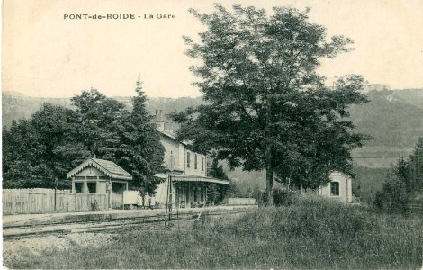 INCONNU - PONT-DE-ROIDE - La gare